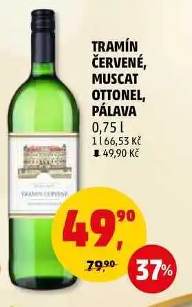 Penny Market Tramín červené, muscat ottonel, pálava, 0,75 l nabídka
