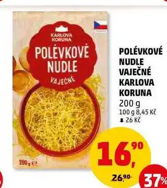 Penny Market Polévkové nudle vaječné karlova koruna, 200 g nabídka