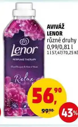 Penny Market Aviváž lenor různé druhy, 0,99/0,81 l nabídka