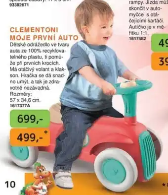 Dráčik CLEMENTONI MOJE PRVNÍ AUTO nabídka