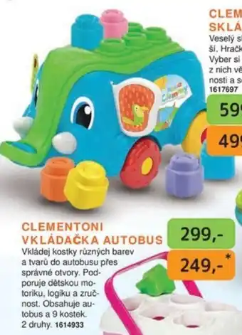 Dráčik CLEMENTONI VKLÁDAČKA AUTOBUS nabídka