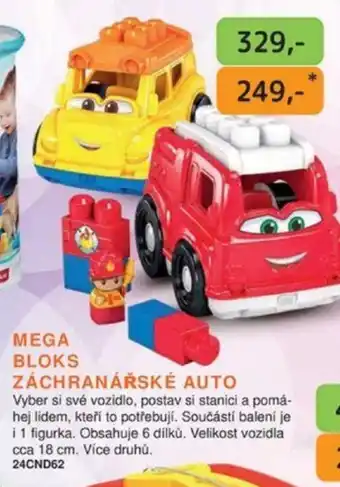 Dráčik MEGA BLOKS ZÁCHRANÁŘSKÉ AUTO nabídka