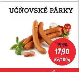 RABBIT řeznictví Učňovské párky 100g nabídka