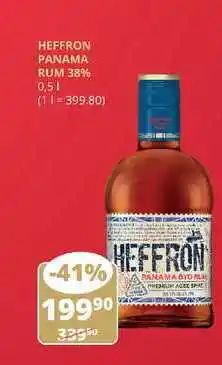 Flop Heffron panama rum 38% 0,5l nabídka