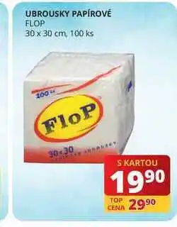 Flop Ubrousky papírové flop 30 x 30 cm, 100 ks nabídka