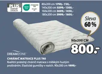 JYSK CHRÁNIČ MATRACE PLUS T40 nabídka