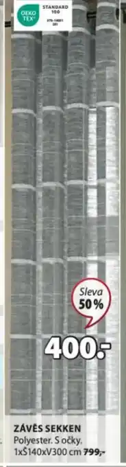 JYSK ZÁVĚS SEKKEN nabídka