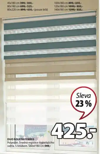 JYSK DUO ROLETA FEMRIS nabídka