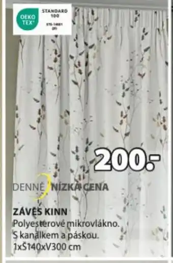 JYSK ZÁVĚS KINN nabídka