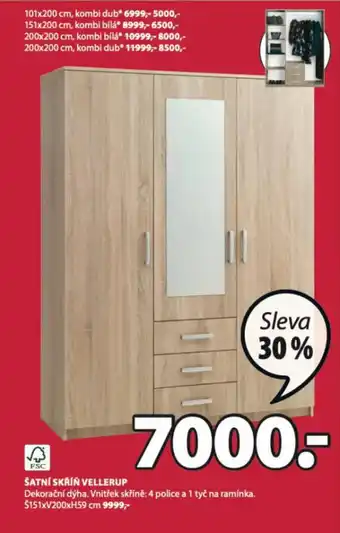 JYSK ŠATNÍ SKŘÍŇ VELLERUP nabídka