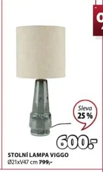 JYSK STOLNÍ LAMPA VIGGO nabídka