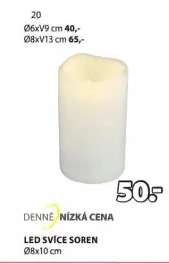 JYSK LED SVÍCE SOREN nabídka
