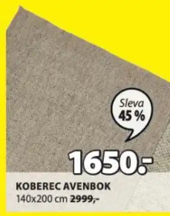 JYSK KOBEREC AVENBOK nabídka