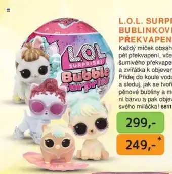 Dráčik L.O.L. SURPRISE! BUBLINKOVÉ PŘEKVAPENÍ nabídka