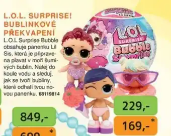 Dráčik L.O.L. SURPRISE! BUBLINKOVÉ PŘEKVAPENÍ nabídka