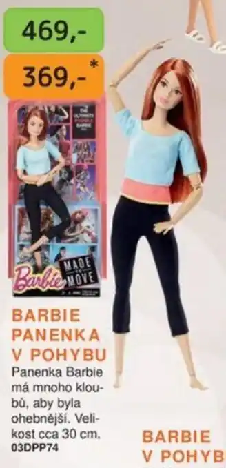 Dráčik BARBIE PANENKA V POHYBU nabídka