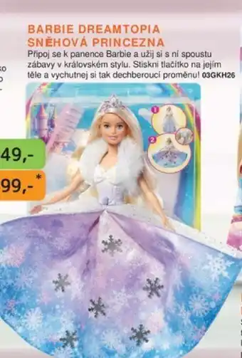 Dráčik BARBIE DREAMTOPIA SNĚHOVÁ PRINCEZNA nabídka