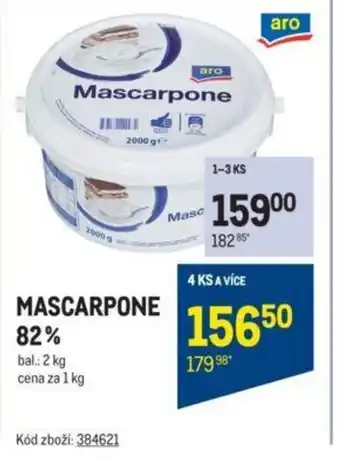Makro MASCARPONE 82% nabídka