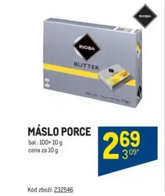 Makro MÁSLO PORCE nabídka