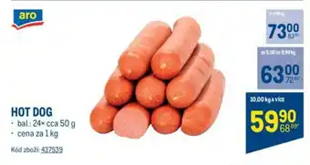 Makro HOT DOG nabídka
