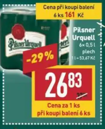 Billa Pilsner Urquell nabídka