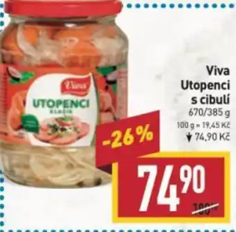 Billa Viva Utopenci s cibuli nabídka