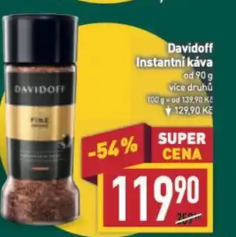 Billa Davidoff Instantní káva nabídka