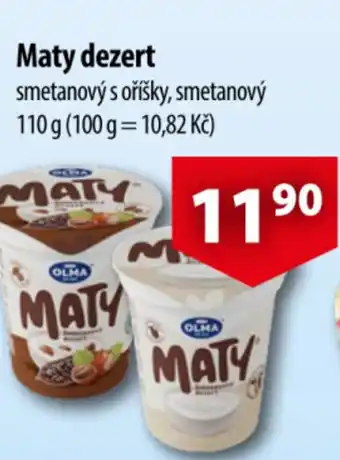 CBA Maty dezert nabídka