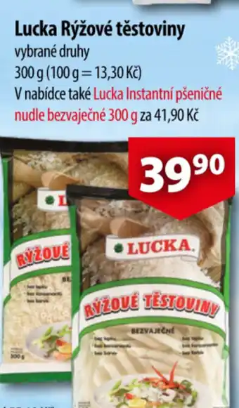CBA Lucka Rýžové těstoviny nabídka