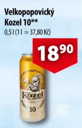 CBA Velkopopovický Kozel 10 nabídka