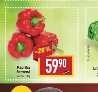 Billa Paprika červená nabídka