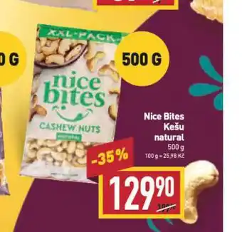 Billa Nice bites kešu natural nabídka