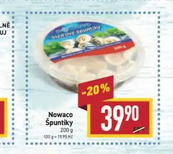 Billa Nowaco špuntíky nabídka