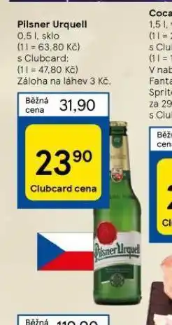 Tesco Pivo pilsner urquell nabídka
