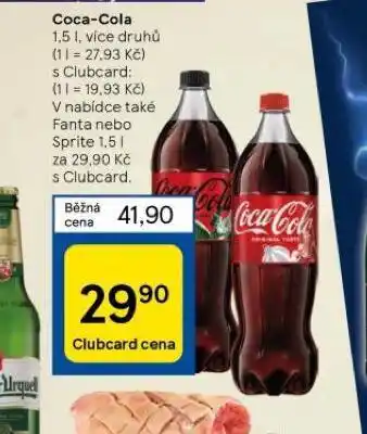 Tesco Coca cola, fanta, sprite nabídka