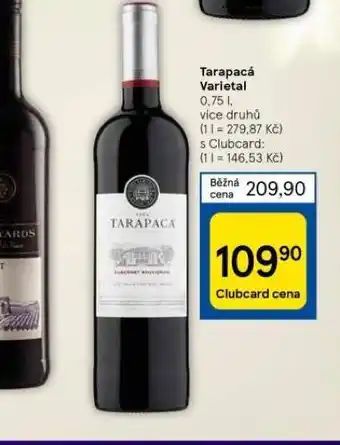 Tesco Tarapacá varietal nabídka