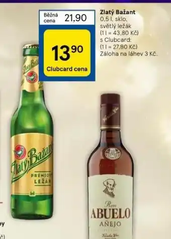Tesco Pivo zlatý bažant nabídka