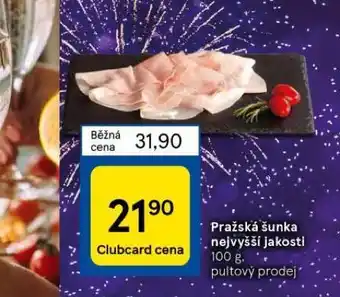 Tesco Pražská šunka nejvyšší jakosti nabídka