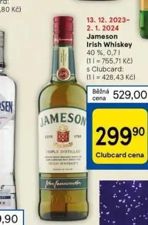 Tesco Jameson irish whiskey nabídka