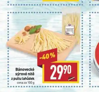 Billa Bánovecké sýrové nitě nabídka