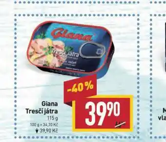 Billa Giana tresčí játra nabídka