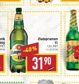 Billa Pivo zlatopramen 11 nabídka