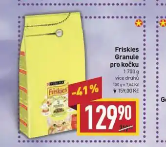 Billa Friskies granule pro kočky nabídka