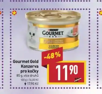 Billa Gourmet gold konzerva pro kočky nabídka