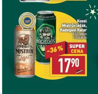 Billa Kozel mistrův ležák nabídka