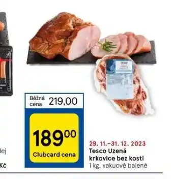 Tesco Uzená krkovice bez kosti nabídka