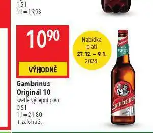 Globus Pivo gambrinus nabídka