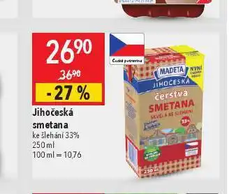 Globus Jihočeská smetana nabídka