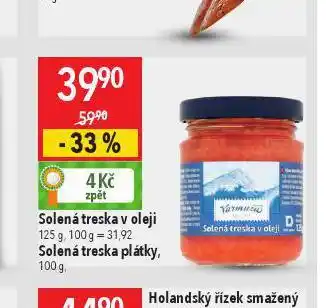 Globus Solená treska plátky nabídka