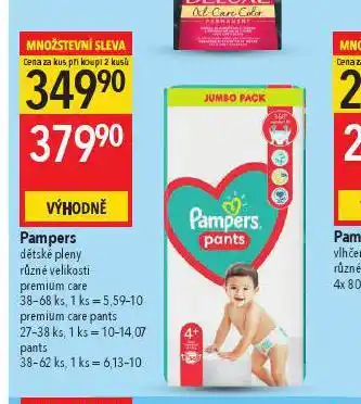 Globus Pampers dětské pleny nabídka